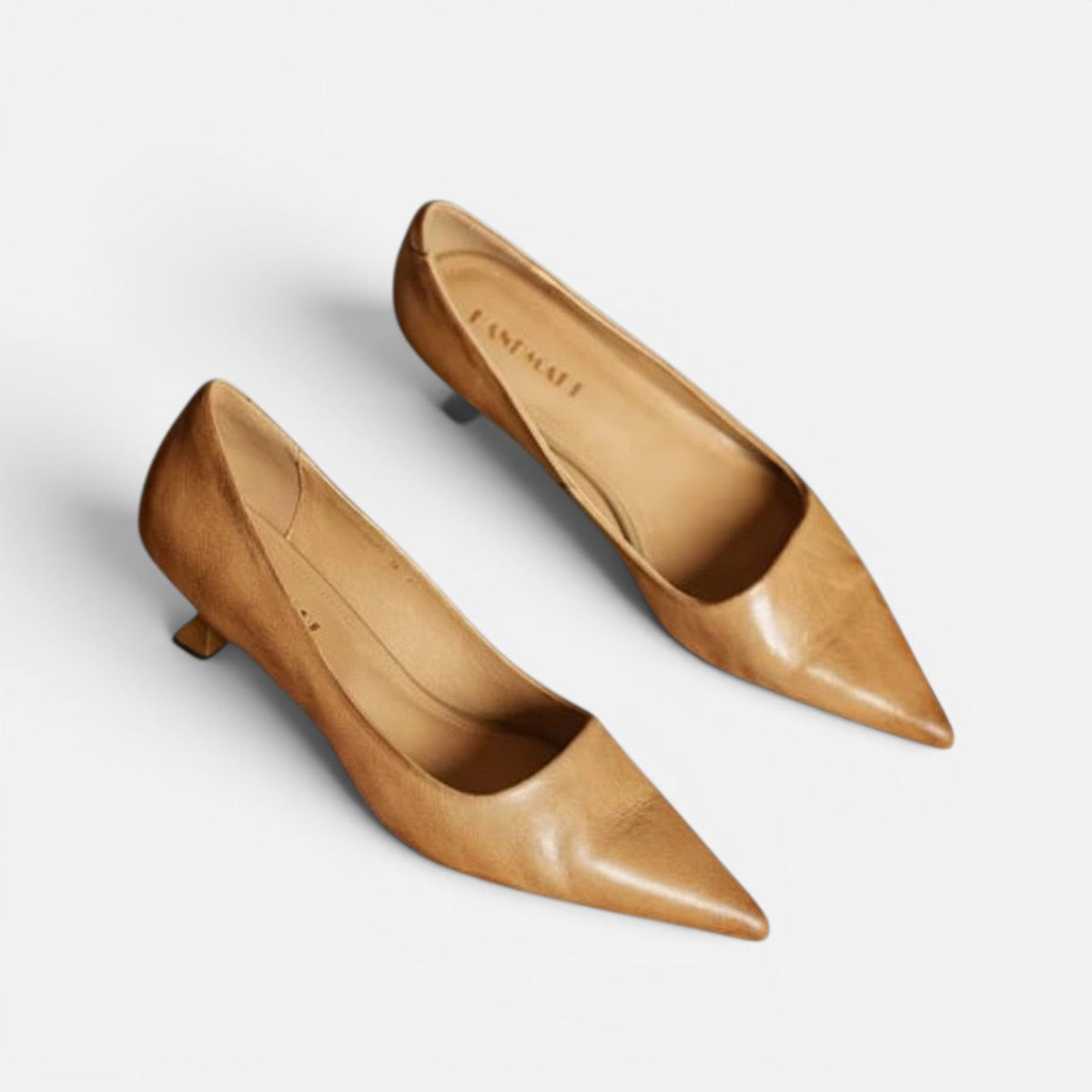 Orthopädische Pumps Spitz Zulaufend Kitten Absatz