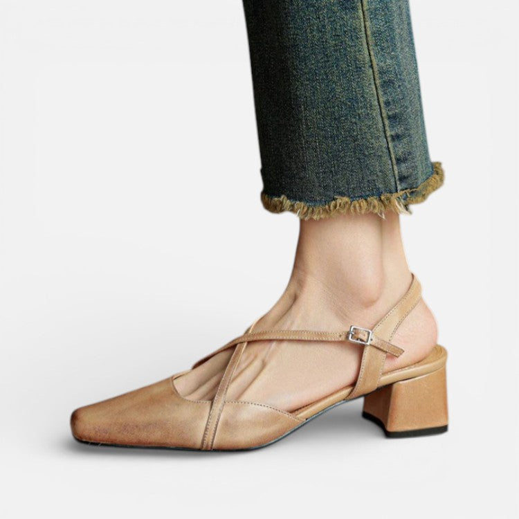 Damen Pumps Riemchen Absatzschuhe