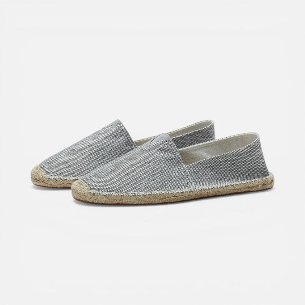Orthopädische Espadrilles Slip On Leinen Optik