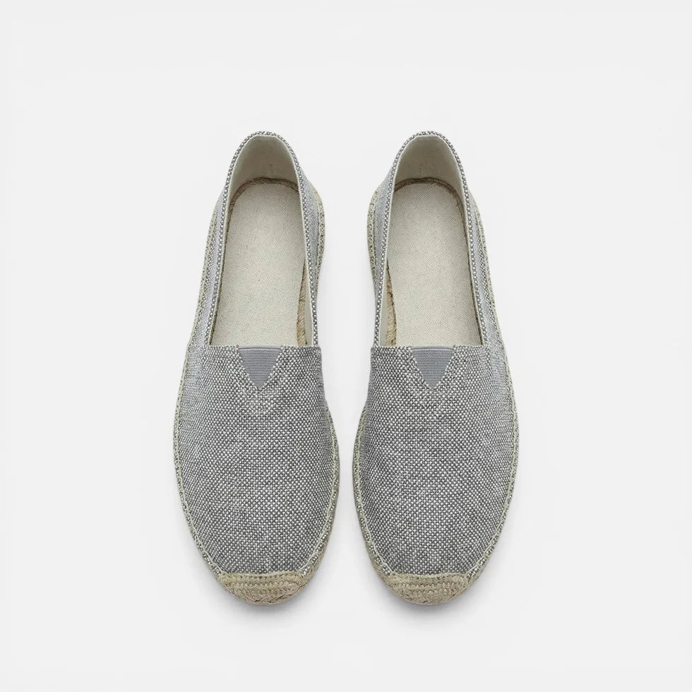 Orthopädische Espadrilles Slip On Leinen Optik