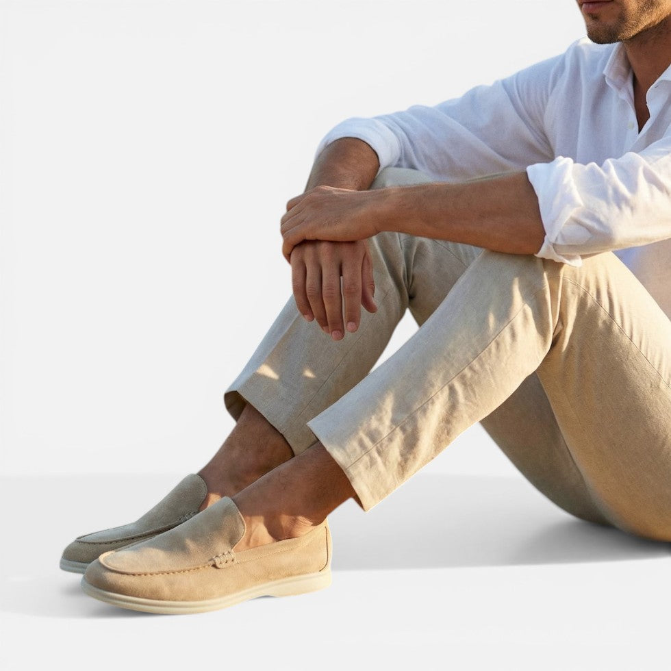 Herren Loafer Slip On Mokassin Wildlederoptik
