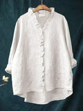 ELINE | ELEGANTE SOMMERBLUSE AUS LEINEN