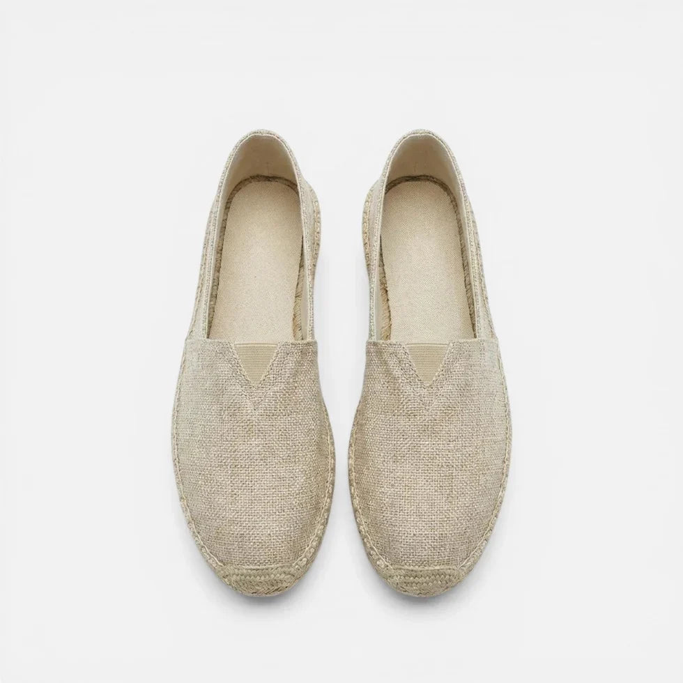 Orthopädische Espadrilles Slip On Leinen Optik