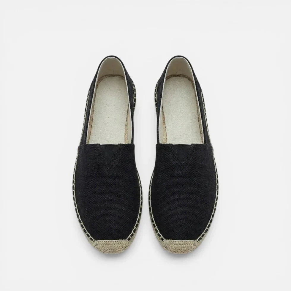 Orthopädische Espadrilles Slip On Leinen Optik