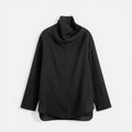 Leinenbluse mit Stehkragen und lockerem Schnitt