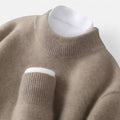 Wollpullover mit Rundhalsausschnitt