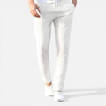 Herren Leinenhose mit Kordelzug und geradem Bein