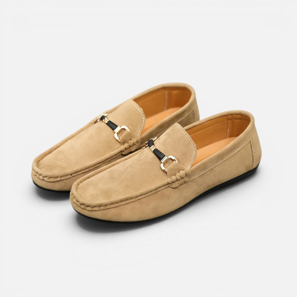 Orthopädische Loafer Slip On Wildleder Optik