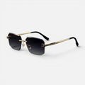 Sonnenbrille Eckig Metall Randlos Unifarben