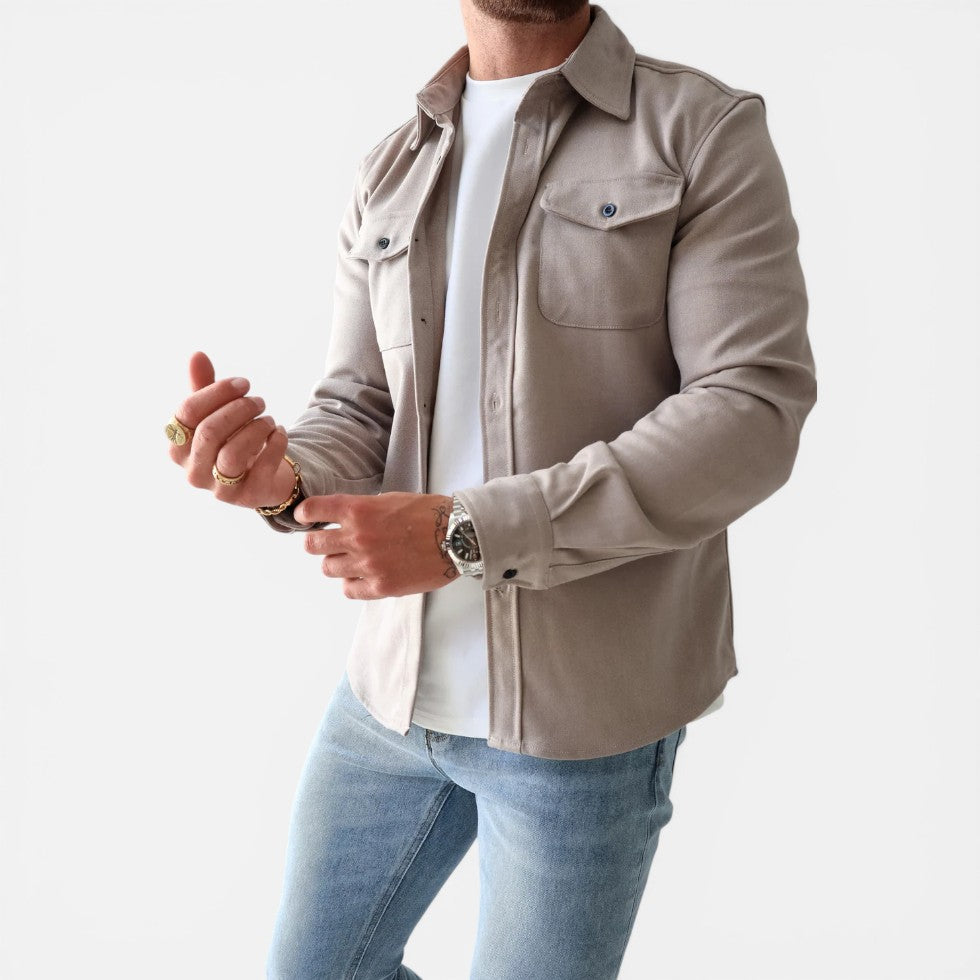 Overshirt Hemdjacke mit Brusttaschen