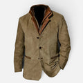 Herren Jacke mit Stehkragen und Knopfleiste
