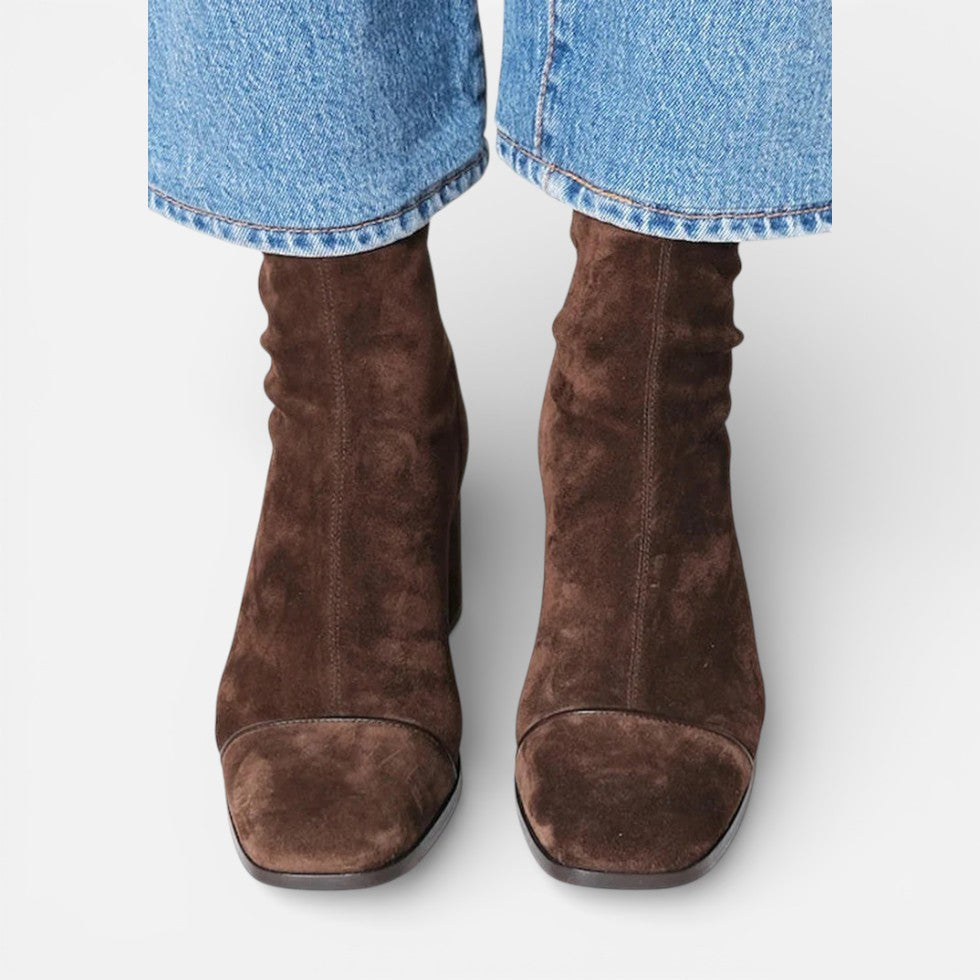 Damen Stiefeletten mit Blockabsatz