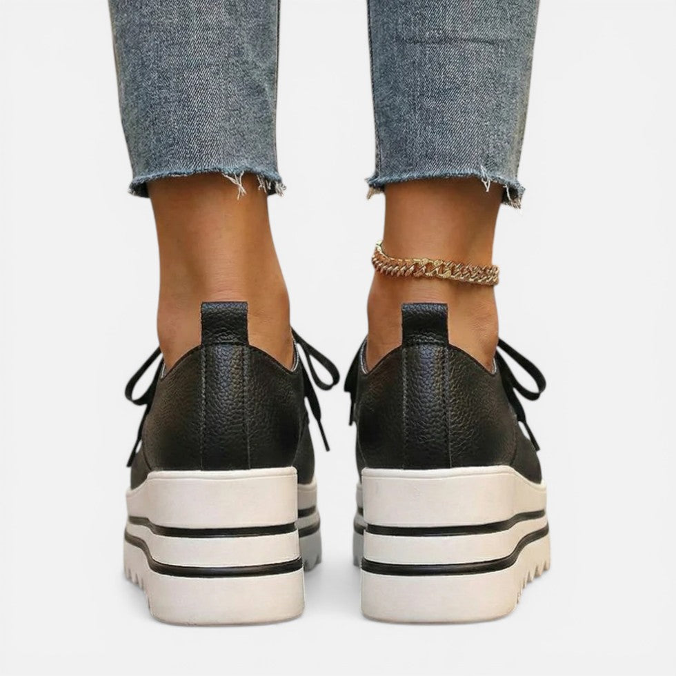 Sandra | Damen Plateau Sneaker – Sneakers mit Plateau Sohle Schnürung Sommer 2026