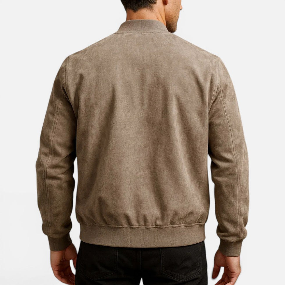 Herren Jacke mit Reißverschluss und Stehkragen