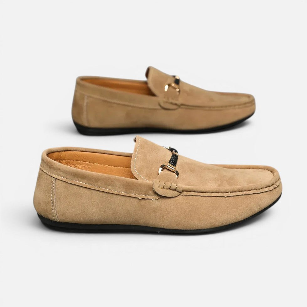 Orthopädische Loafer Slip On Wildleder Optik