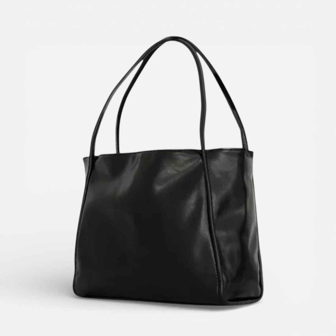 Damen Schultertasche groß mit weicher Form und langen Tragegriffen