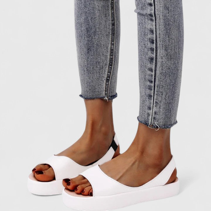 Damen Sommer Orthopädische Plateau Sandalen