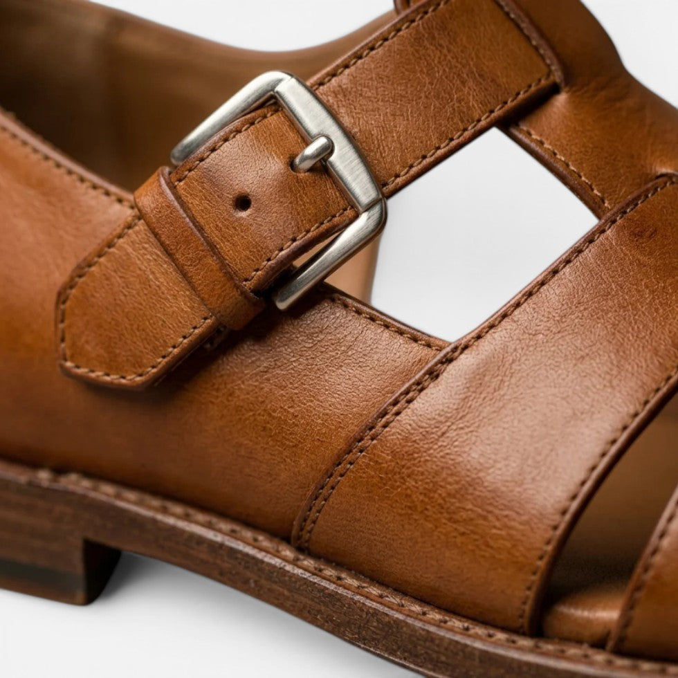 Robert | Herren Sandalen Riemen Schnalle – Komfort Herrensandalen für Urlaub 2026