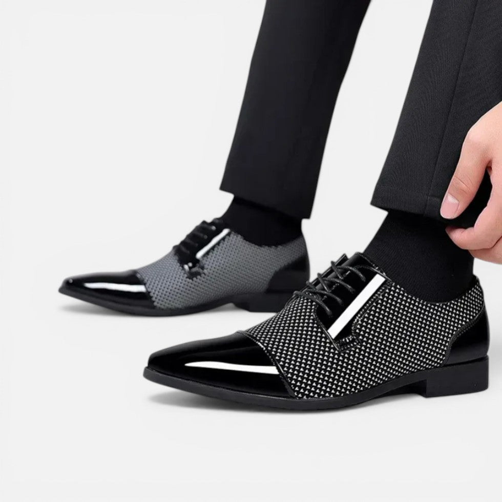 Jürgen | Herren Schnürschuhe Spitz Strukturiert – Elegante Schnürschuhe Business 2026