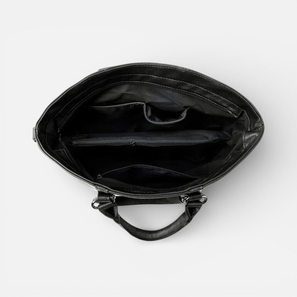 Damen Handtasche mit Schulterriemen und großem Innenfach