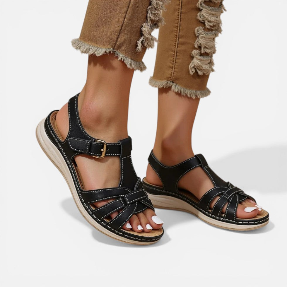 Tanja | Damen Sandalen Verstellbare Riemen Flach – Flache Riemensandalen Sommer 2026