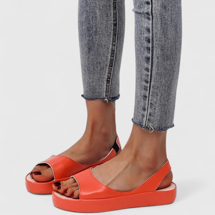 Damen Sommer Orthopädische Plateau Sandalen