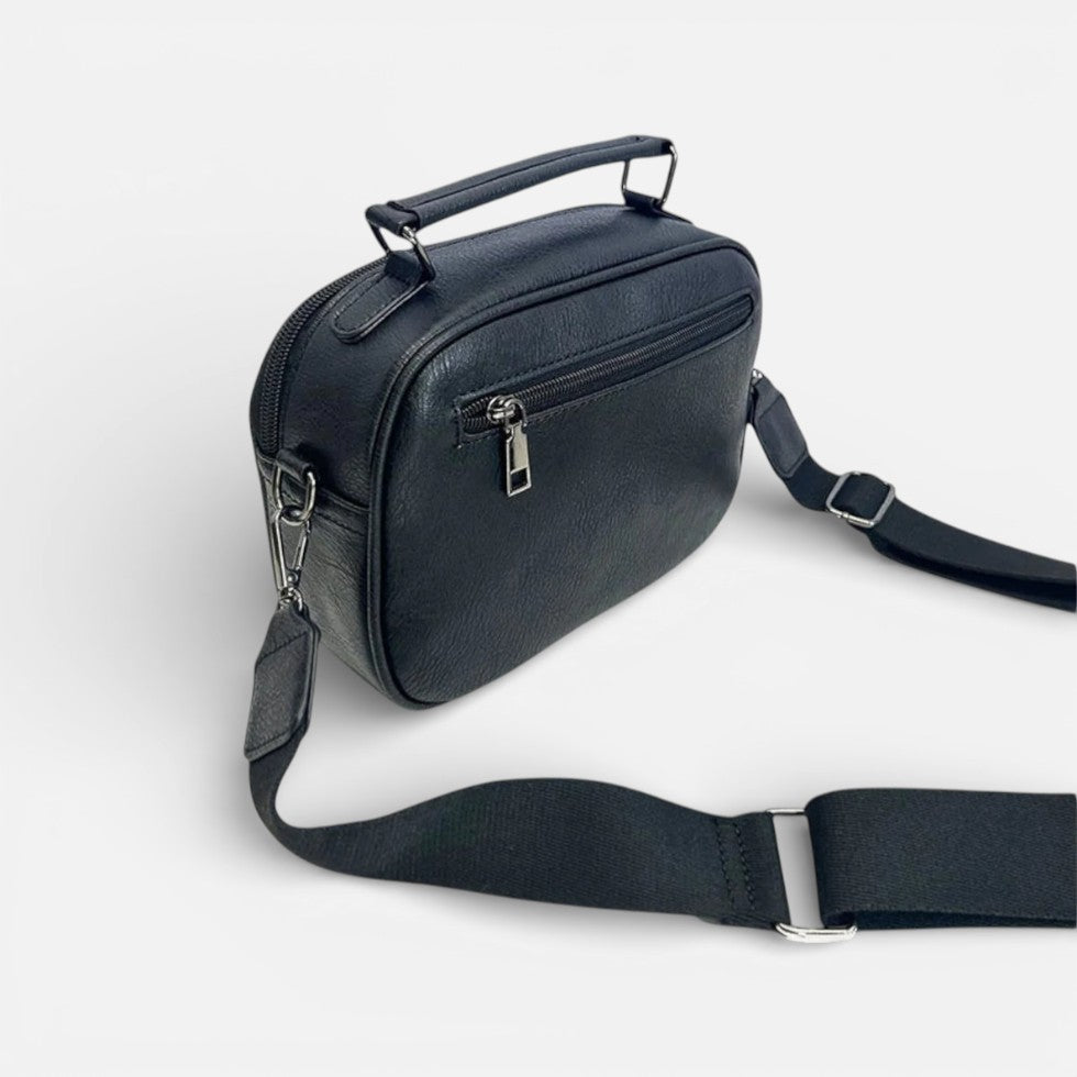 Damen Schultertasche mit Karomuster und verstellbarem Riemen