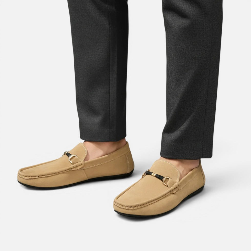 Orthopädische Loafer Slip On Wildleder Optik