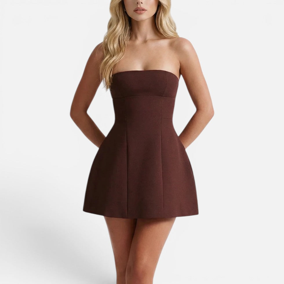 Damen Bandeau Minikleid figurbetont
