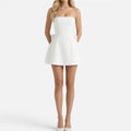 Damen Bandeau Minikleid mit Schleife