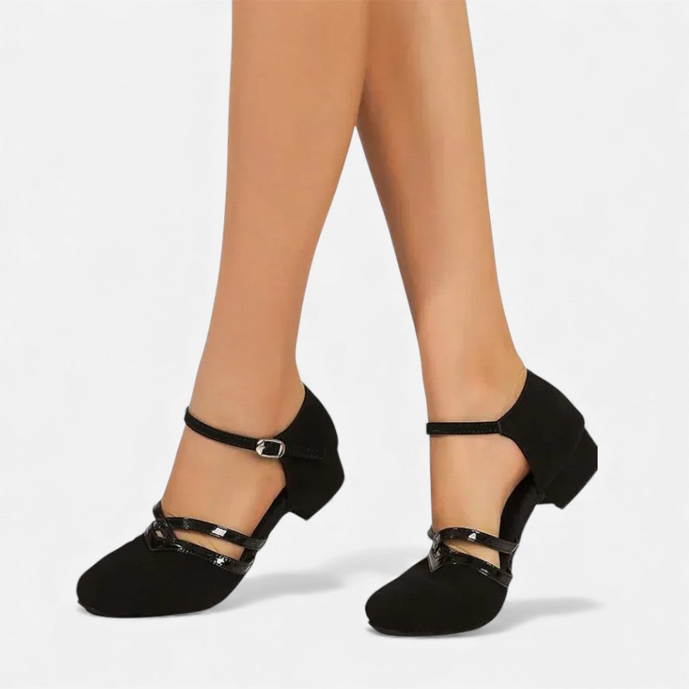 Damen Riemchenschuhe mit flachem Absatz