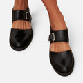 Mary Jane Orthopedic Schuhe Riemen Design Glatte Oberfläche