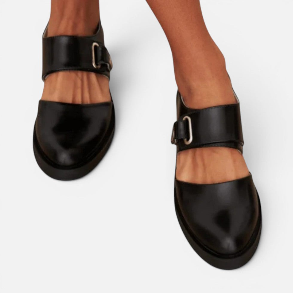 Mary Jane Orthopedic Schuhe Riemen Design Glatte Oberfläche