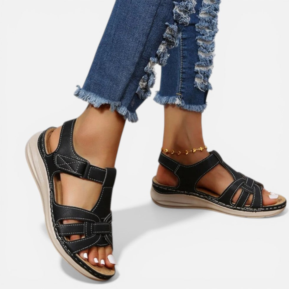 Tanja | Damen Sandalen Verstellbare Riemen Flach – Flache Riemensandalen Sommer 2026
