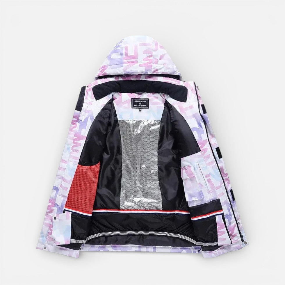 Damen Skianzug mit Kapuzenjacke und Skihose