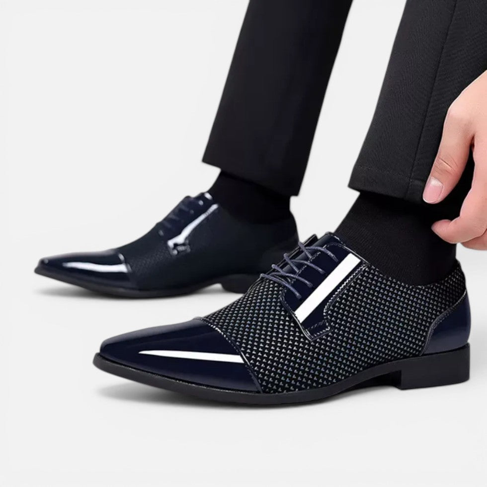 Jürgen | Herren Schnürschuhe Spitz Strukturiert – Elegante Schnürschuhe Business 2026