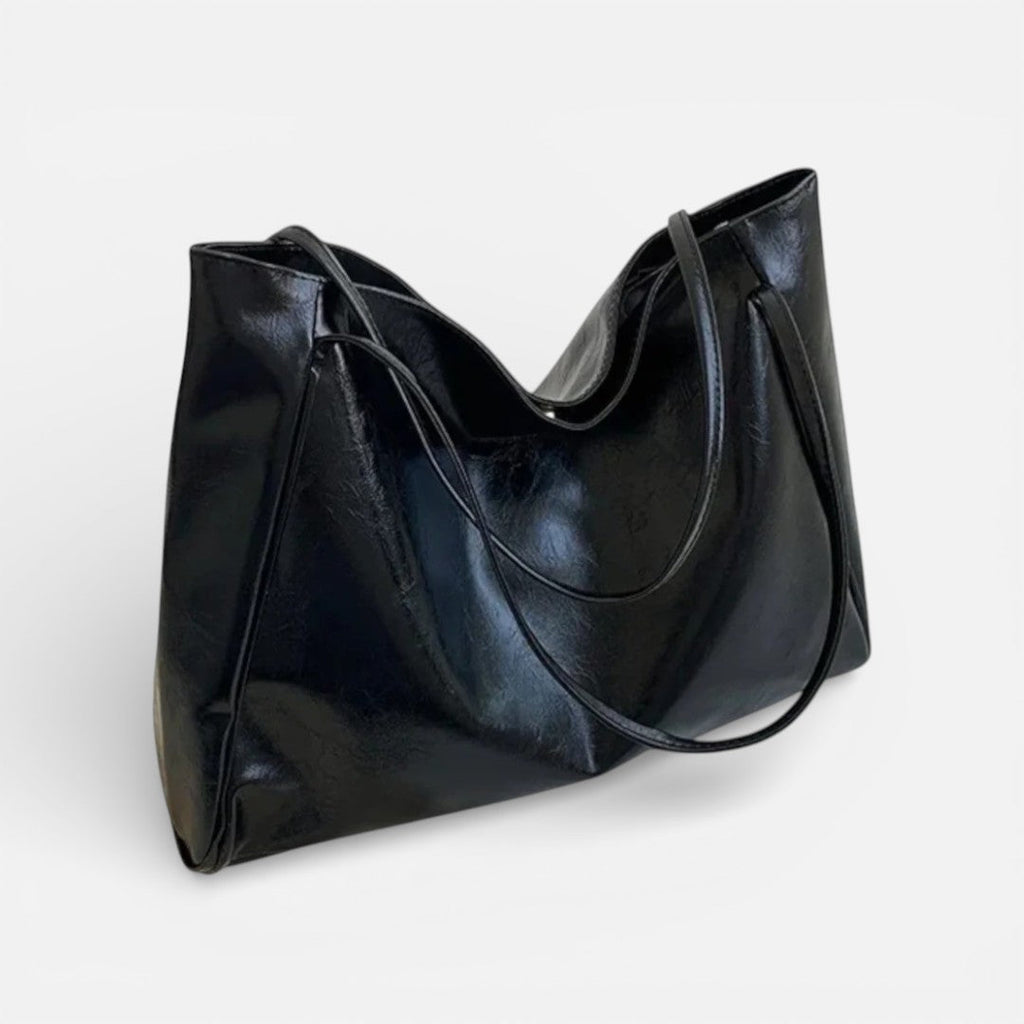 Damen Schultertasche groß mit weicher Form und langen Tragegriffen