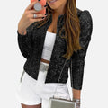 Glitzernde Damenjacke mit eleganter Passform