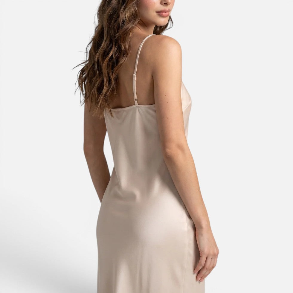 Silk Luxury Nightgown Schlafkleid mit Spaghettiträgern