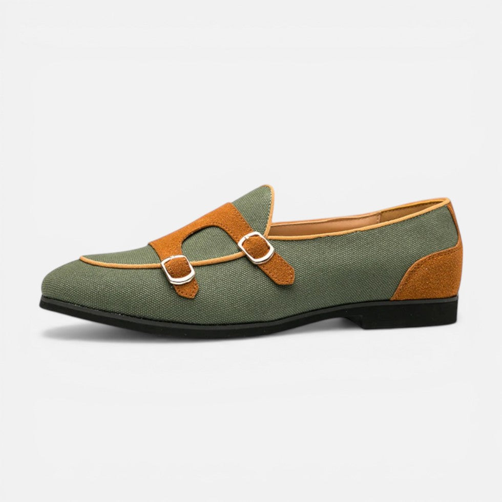 Damen Schuhe mit Schnallenriemen und flacher Sohle