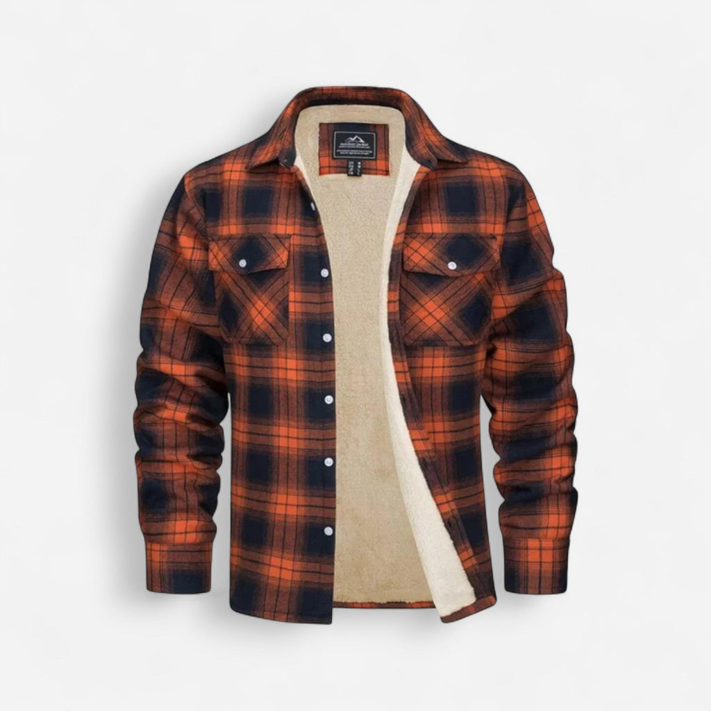 Gefütterte Holzfäller Hemdjacke für Herren