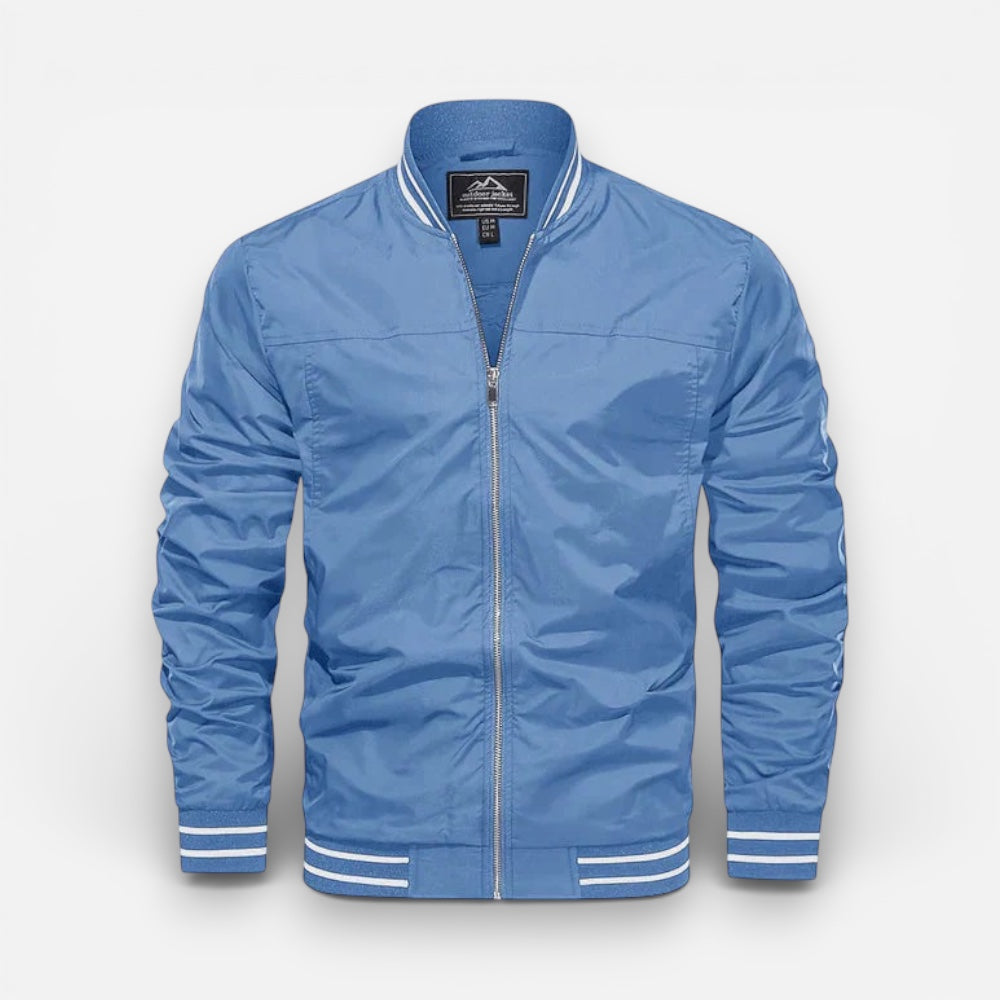 Leichter Blouson für Herren mit Rippbündchen und Kragen im Bomber-Stil