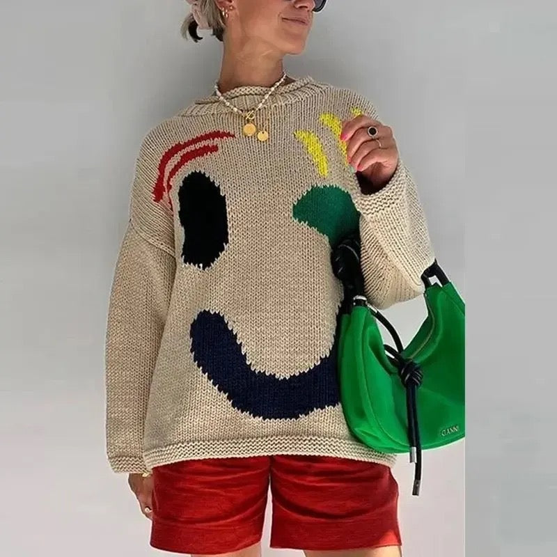 Oversized Strickpullover für Damen