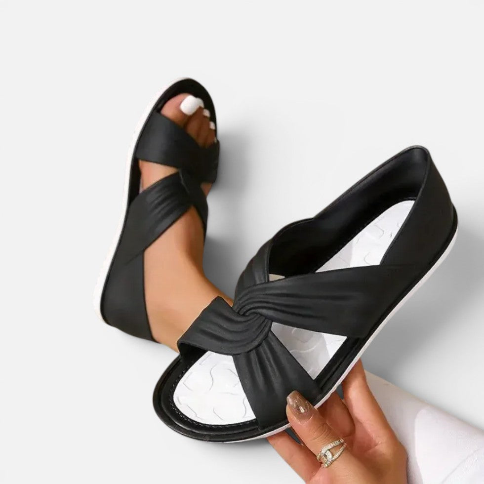 Damen Sandalen mit Knotendetail
