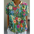 Inna | Damen Mehrfarbige Bluse Floral