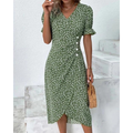Irmtraut | Damen Sommer Midikleid Floral