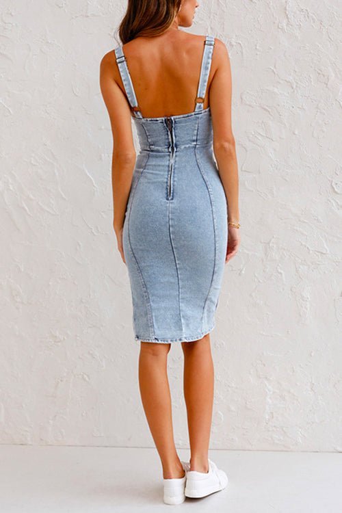 JARA | JEANSKLEID MIT VERSTELLBAREN TRÄGERN