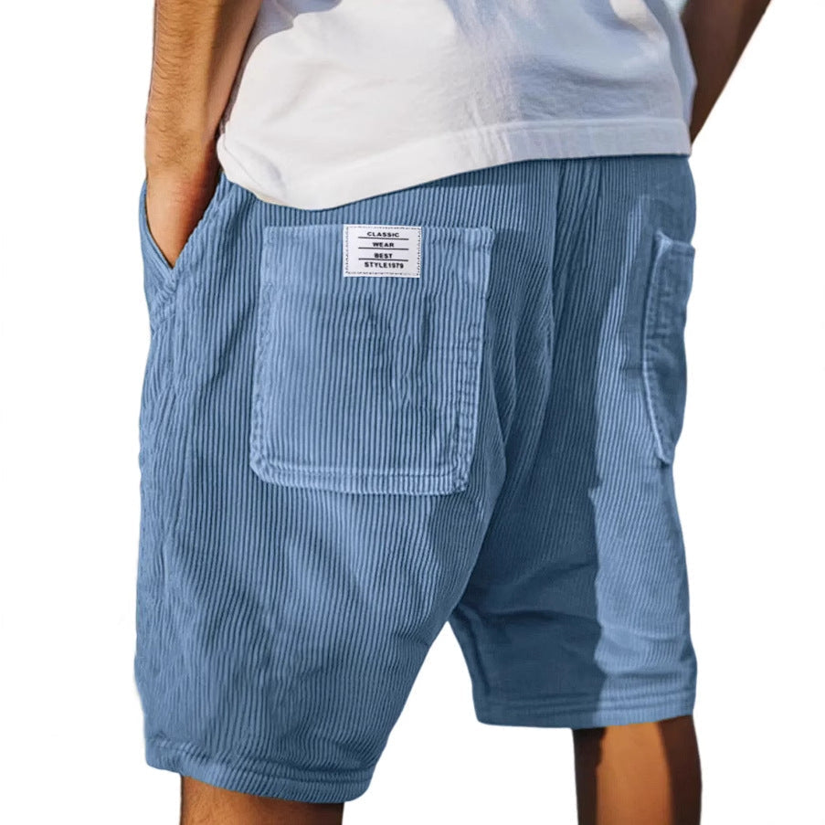 Jasper | Herren Cord Shorts mit elastischem Bund