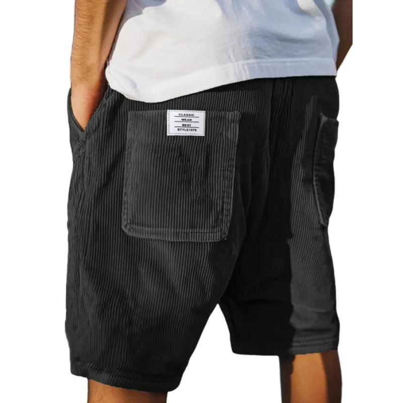 Jasper | Herren Cord Shorts mit elastischem Bund