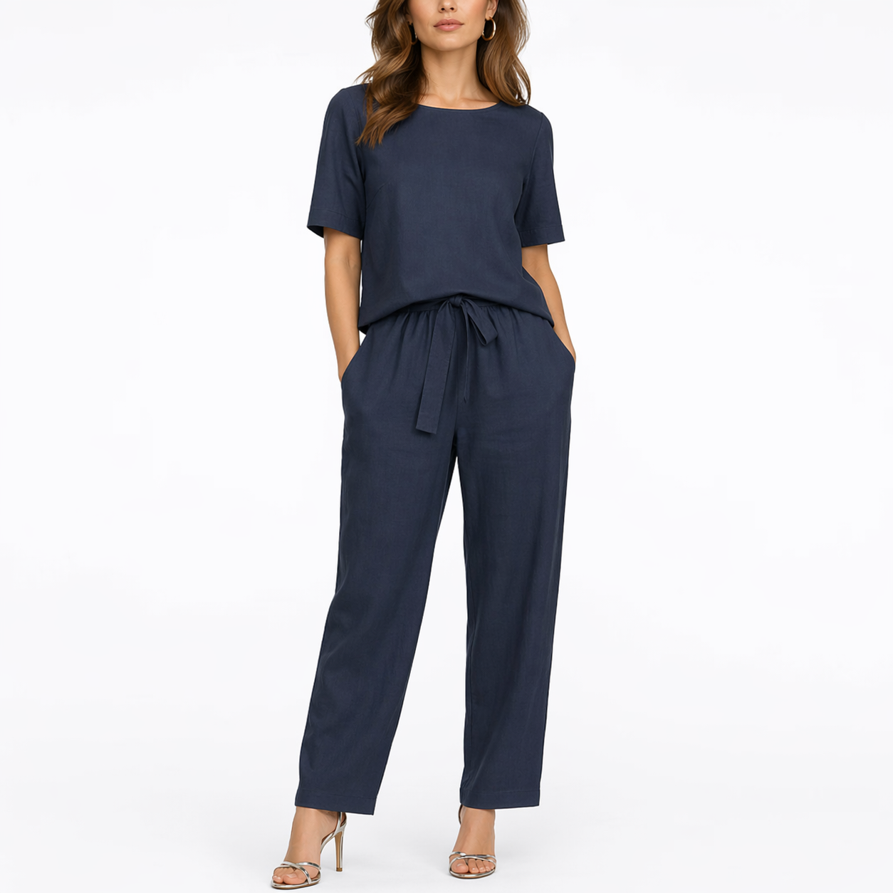 Josefina | Damen Zweiteiler Set mit Kurzarm Top